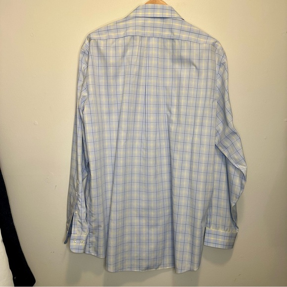 Brooks Brothers 346 Regular Fit All Cotton Blue Button Plaid Shirt 17-6/7 - Picture 5 of 8